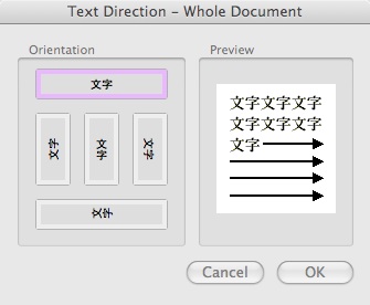change the direction of text in office for mac